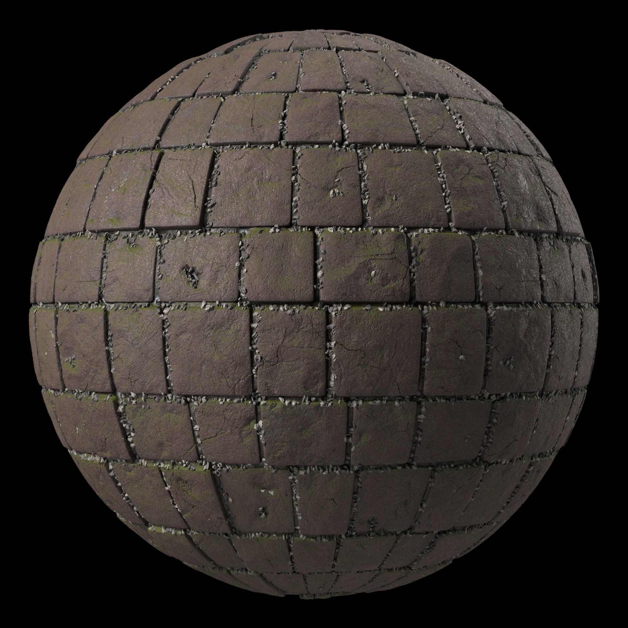 Pavement Materials 26- Slat Stone Paving Pbr 4k Seamless Texture_4