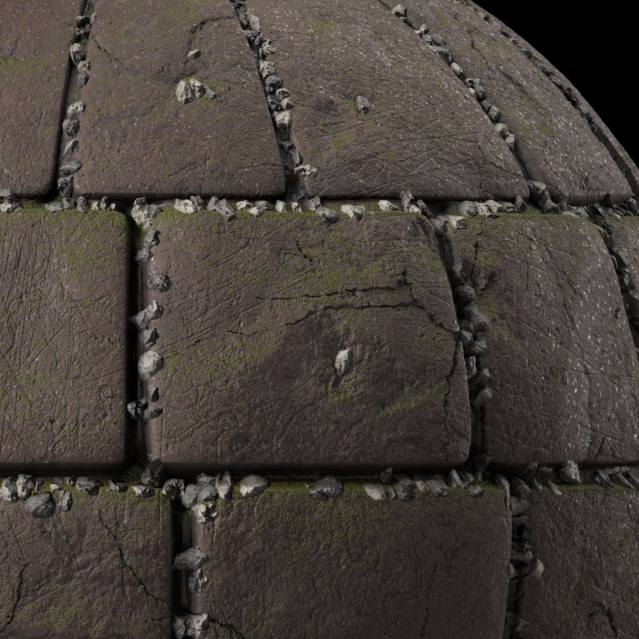 Pavement Materials 26- Slat Stone Paving Pbr 4k Seamless Texture_5