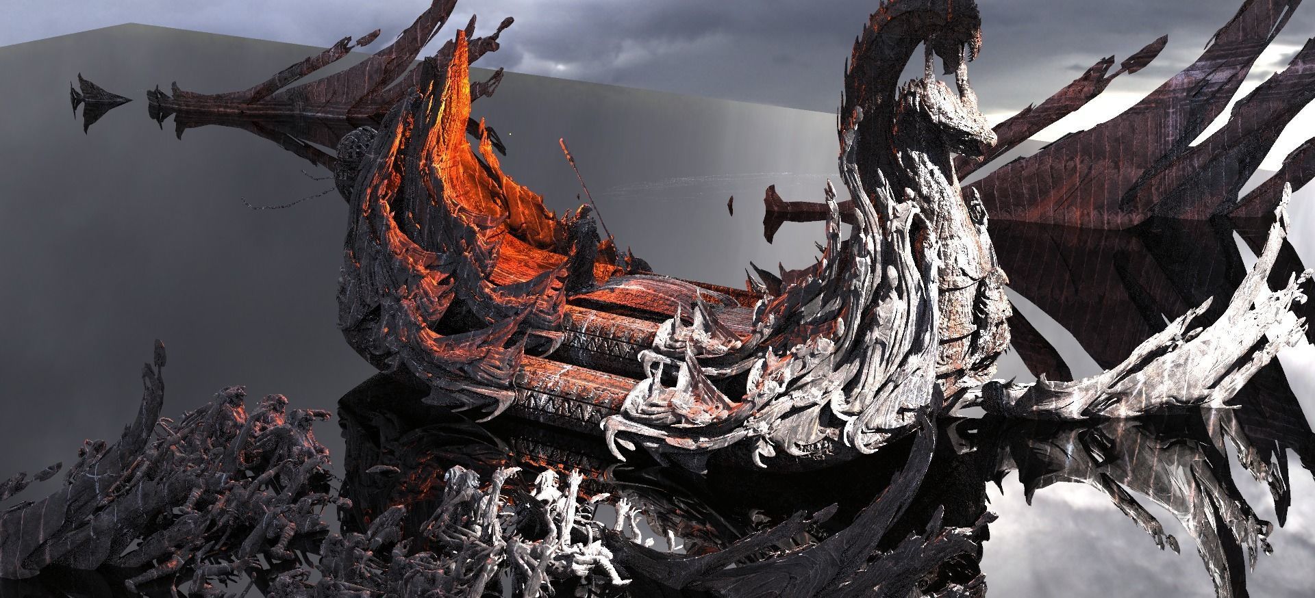 Kharon the Ferryman Underworld Kit bash 3D model_1