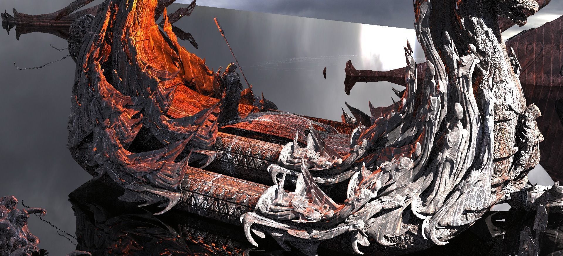 Kharon the Ferryman Underworld Kit bash 3D model_2