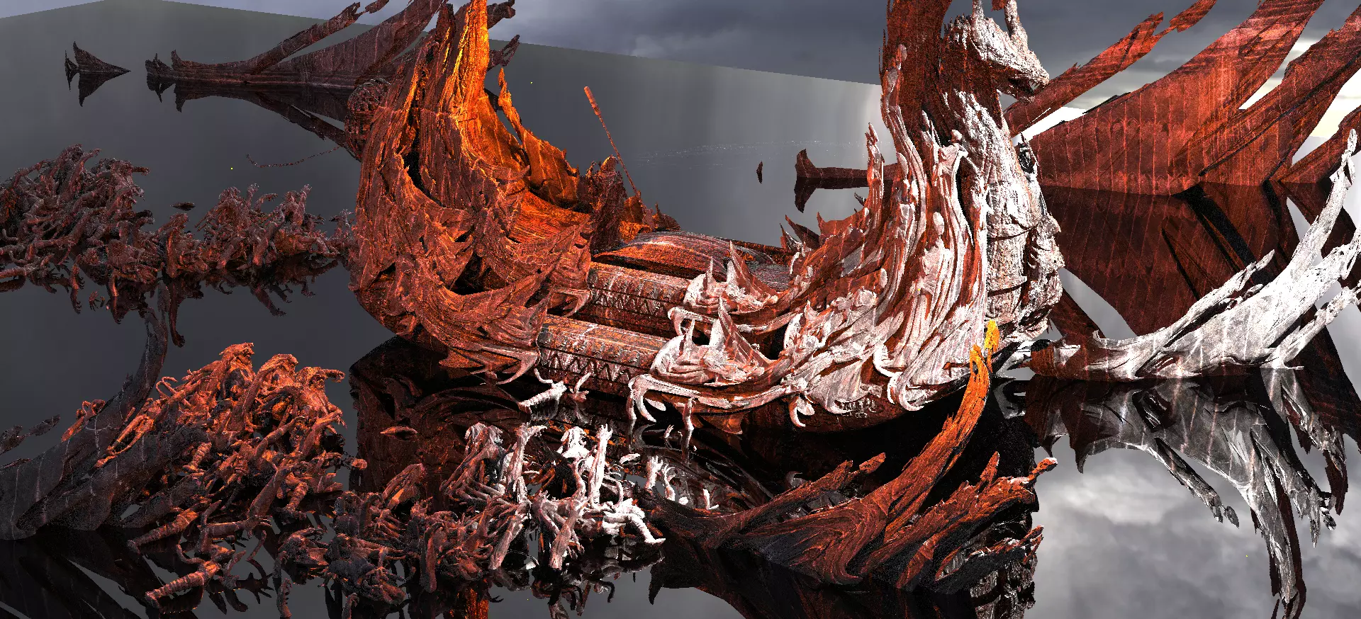 Kharon the Ferryman Underworld Kit bash 3D model_0