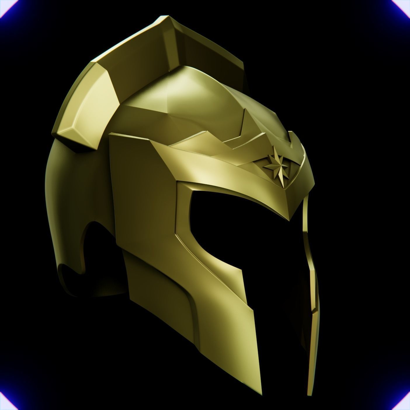 WONDER WOMAN SOLDIER HELMET V1 3D print model_4