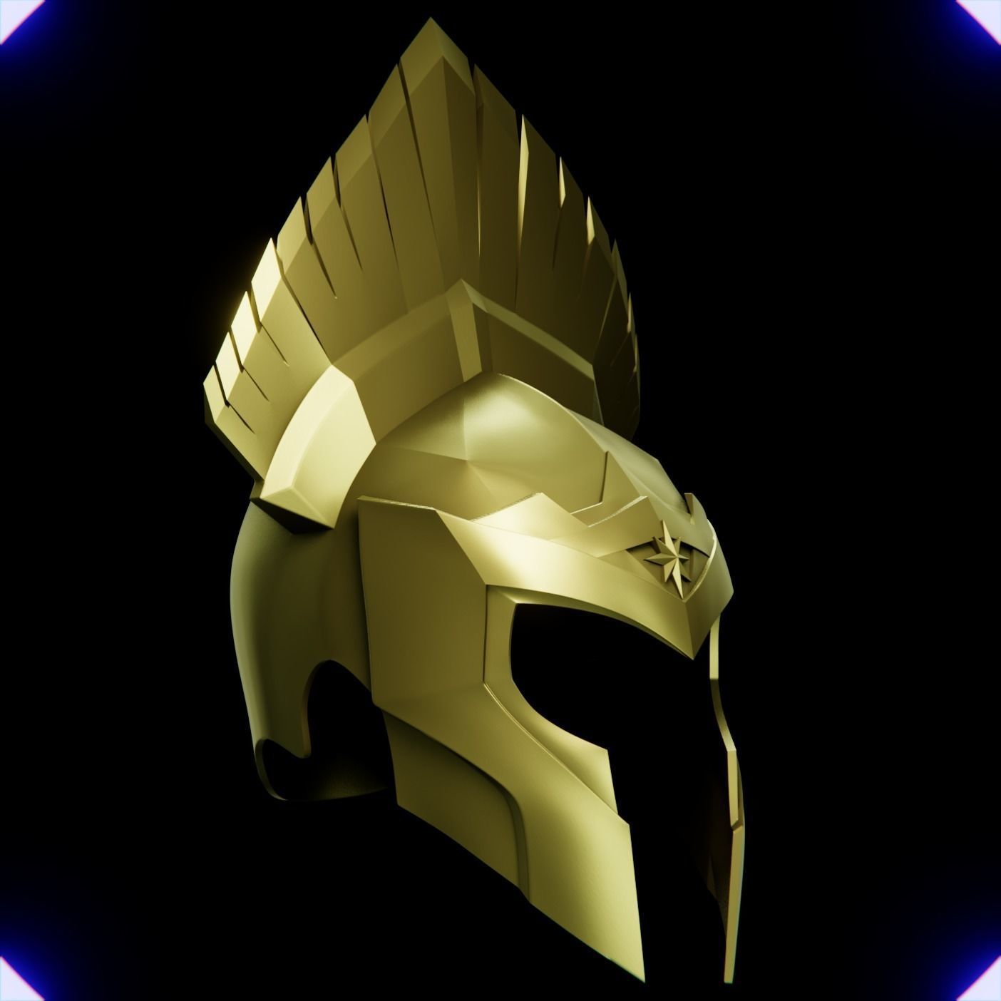 WONDER WOMAN SOLDIER HELMET V1 3D print model_14