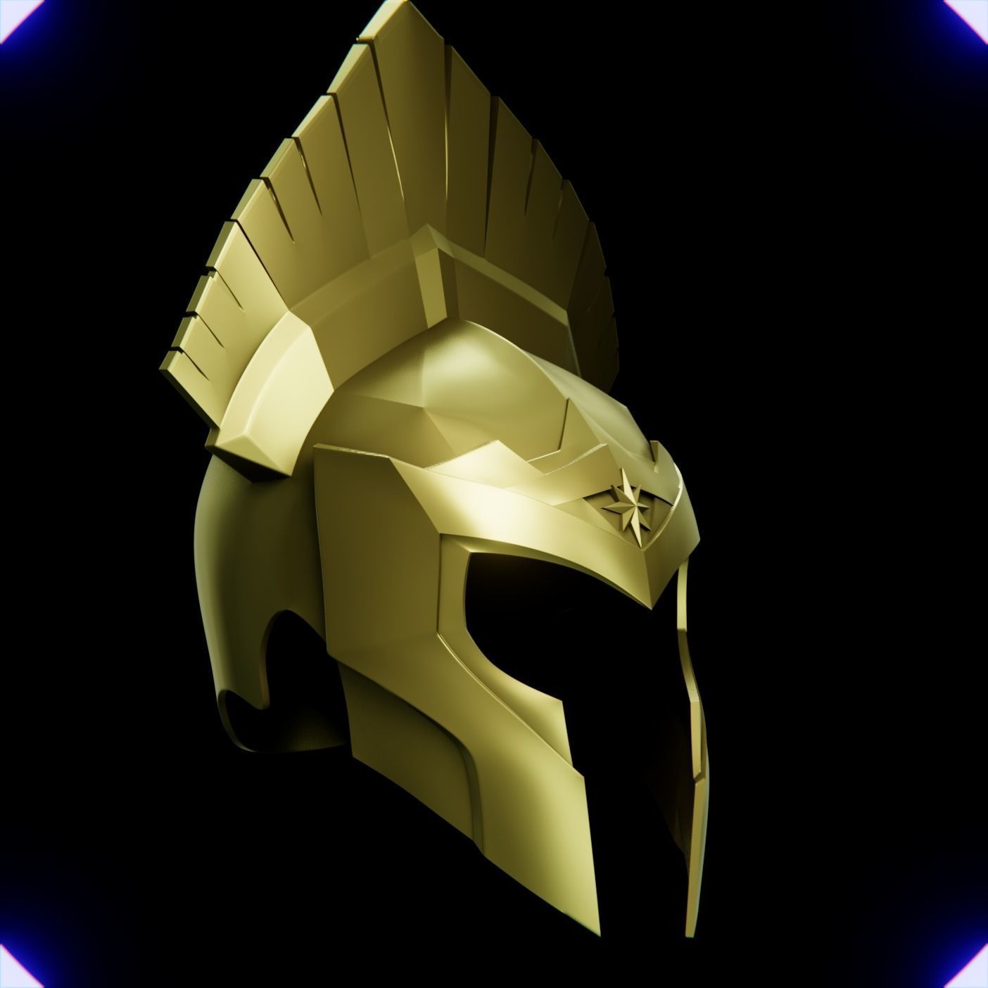 WONDER WOMAN SOLDIER HELMET V1 3D print model_9