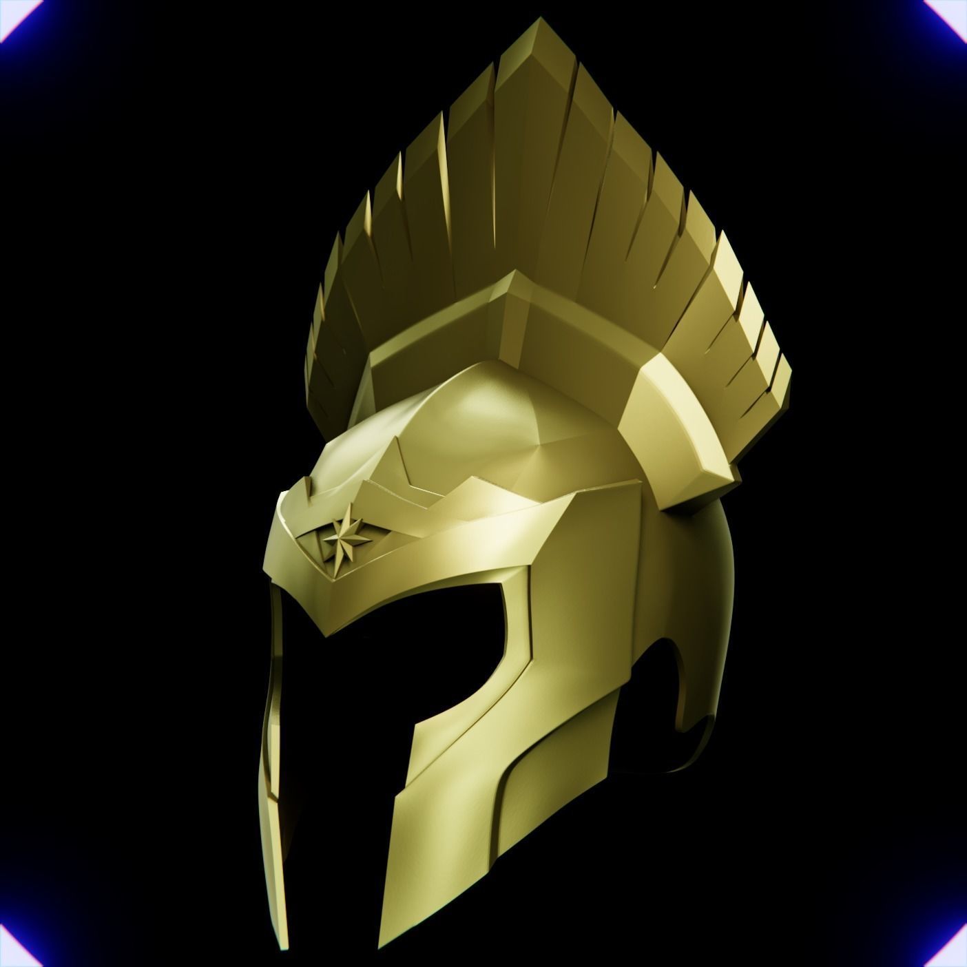 WONDER WOMAN SOLDIER HELMET V1 3D print model_15