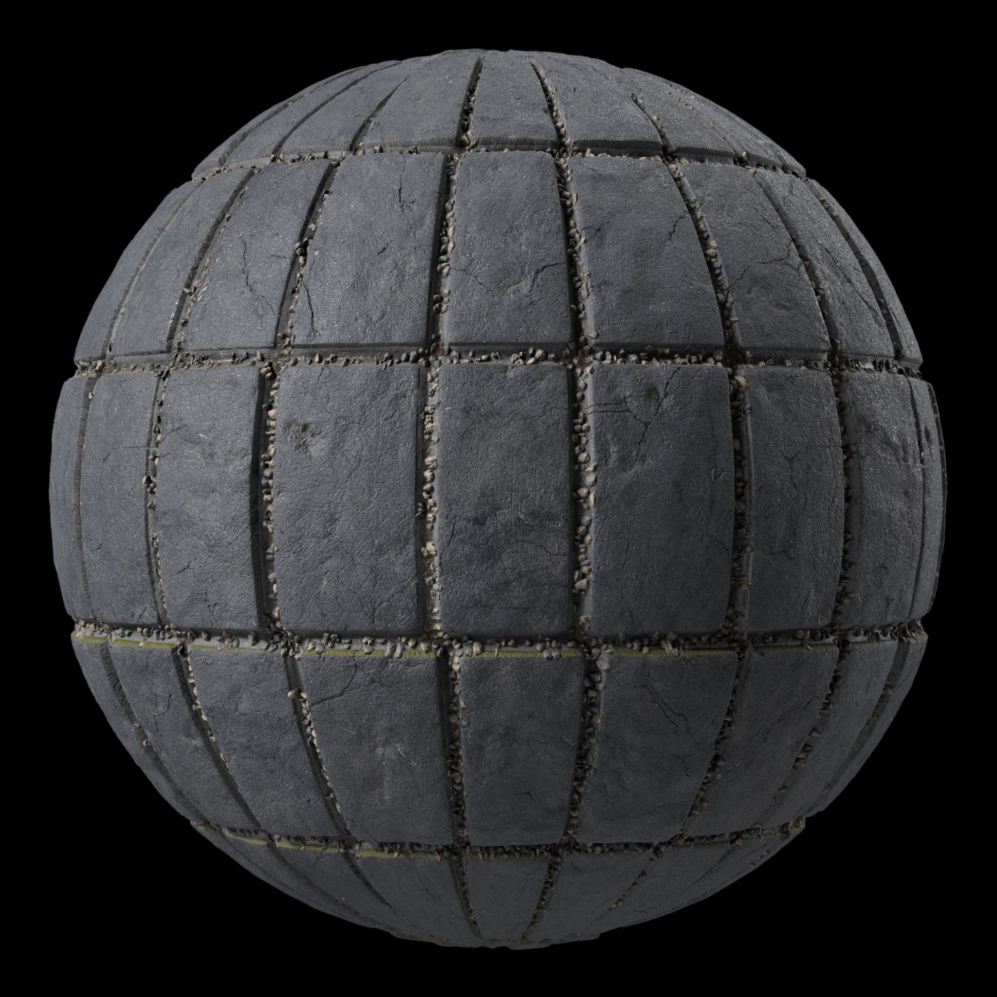 Pavement Materials 28- Slat Stone Paving - Pbr 4k Seamless Texture_1