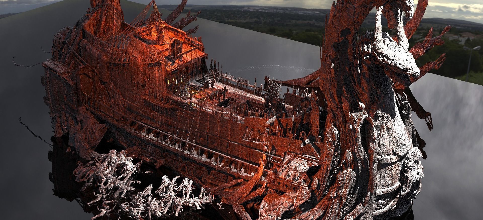 Kharon the Ferryman Water Kitbash 3 3D model_1