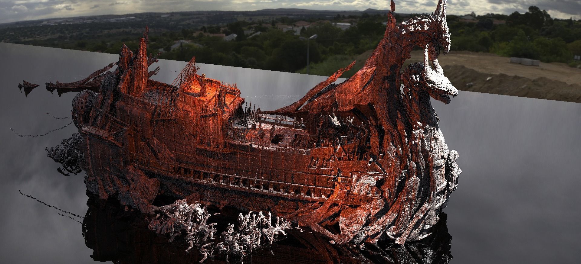 Kharon the Ferryman Water Kitbash 3 3D model_2