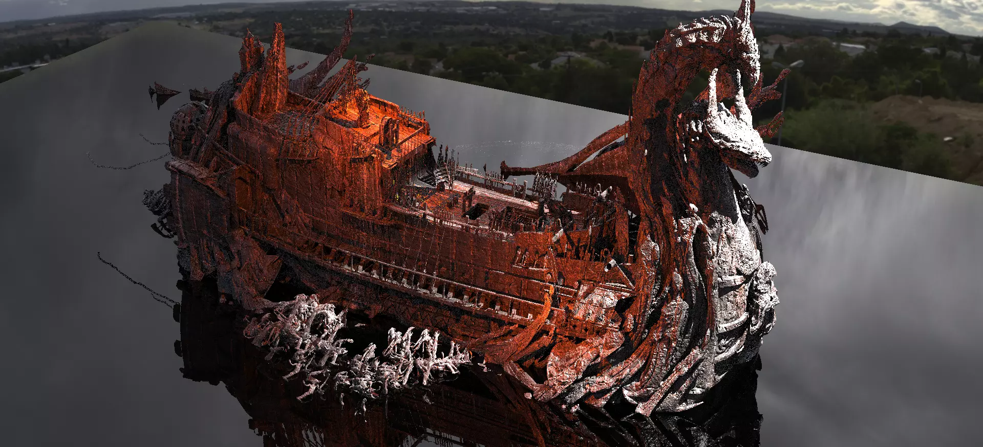 Kharon the Ferryman Water Kitbash 3 3D model_0