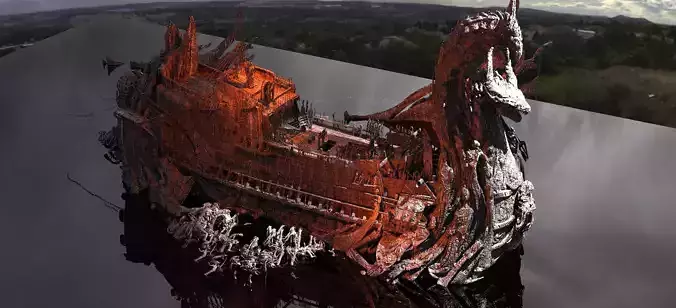Kharon the Ferryman Water Kitbash 3 3D model