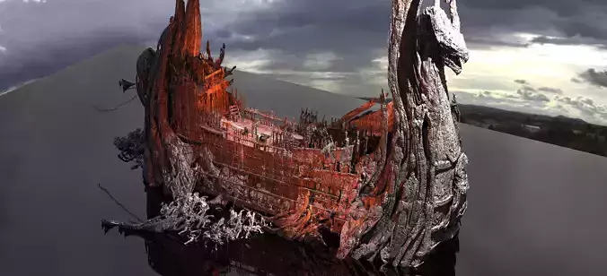 Kharon the Ferryman Grand Ship 3D model