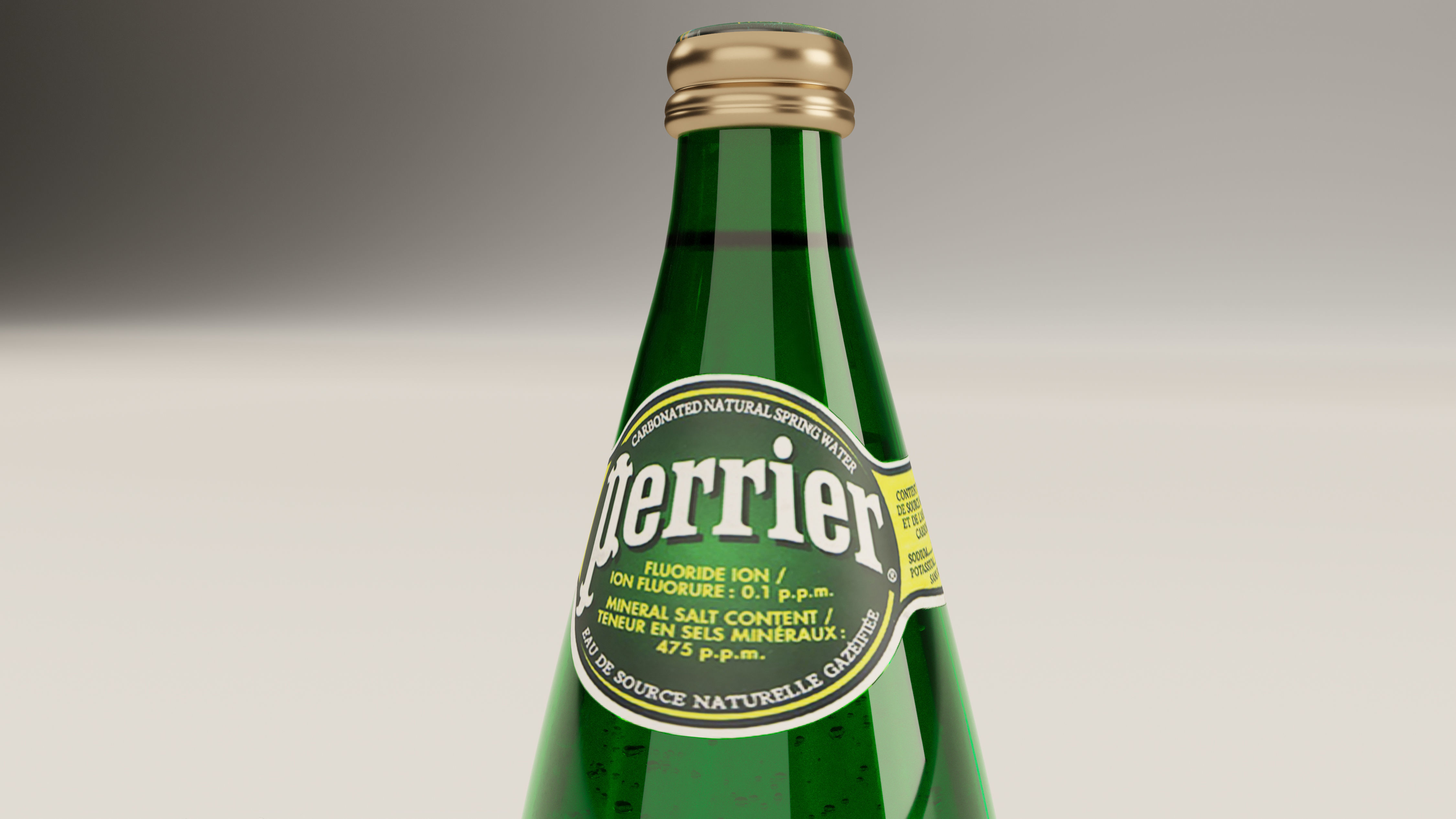 San Pellegrino and Perrier Bottles Free 3D model_1