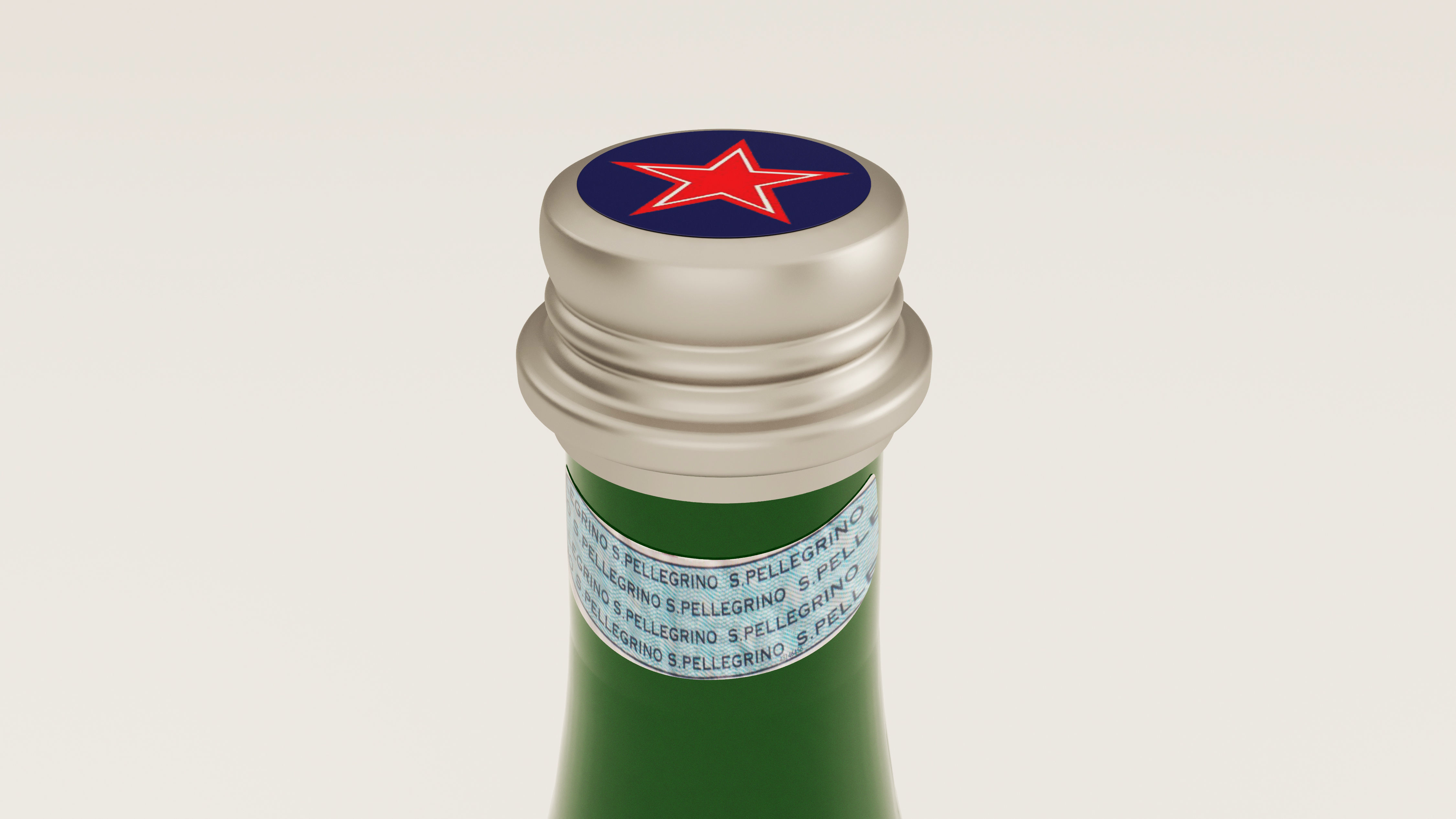 San Pellegrino and Perrier Bottles Free 3D model_5