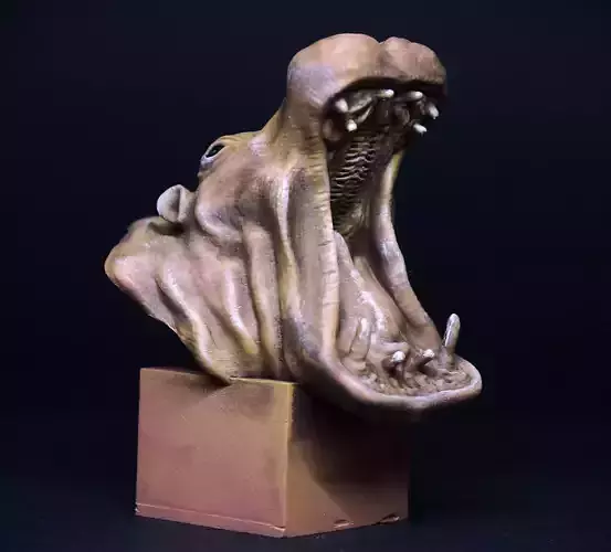 Hippopotamus 3D print model 