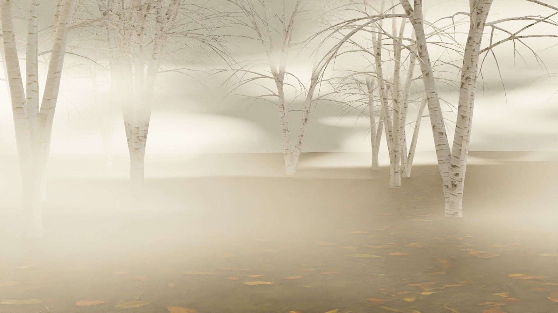 High Quality Beautiful Birch  Tree Pack Free low-poly 3D model_2