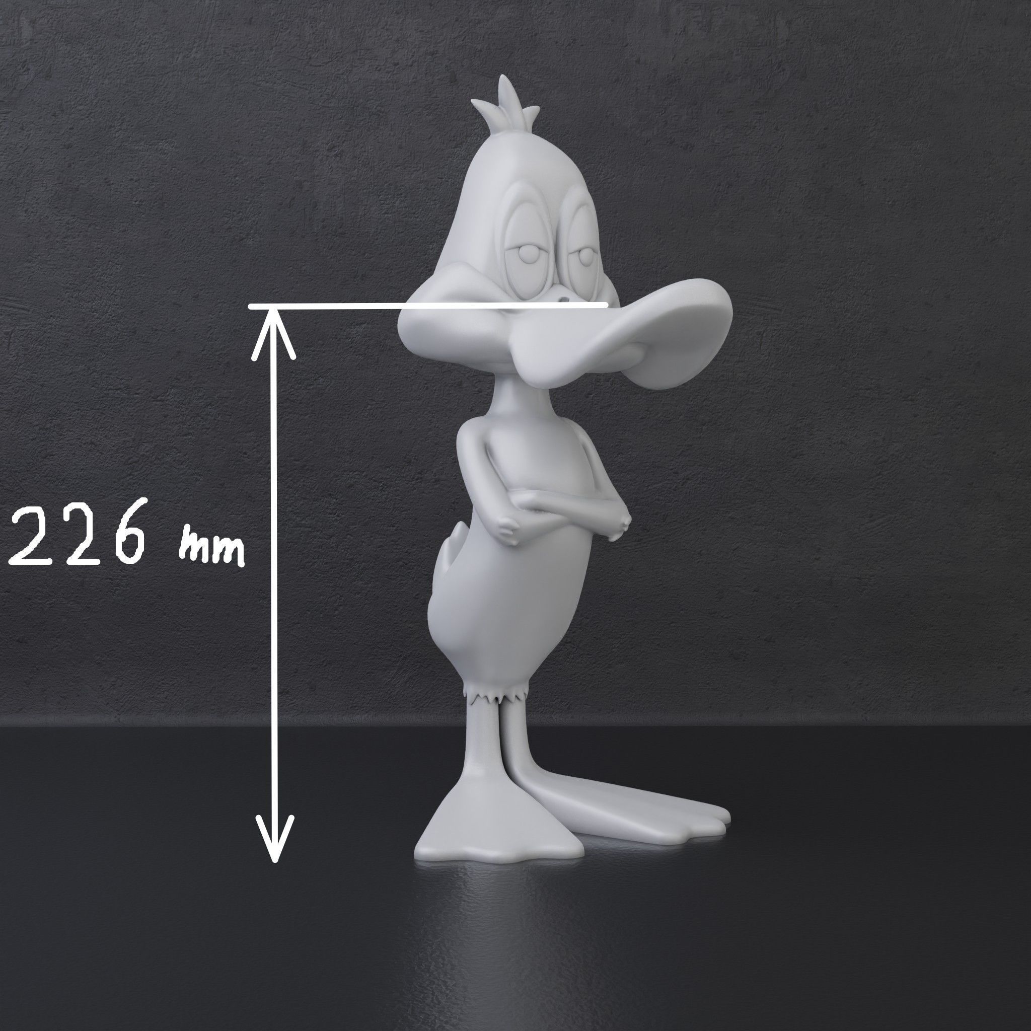 Duck headphone stand 3D print model_2