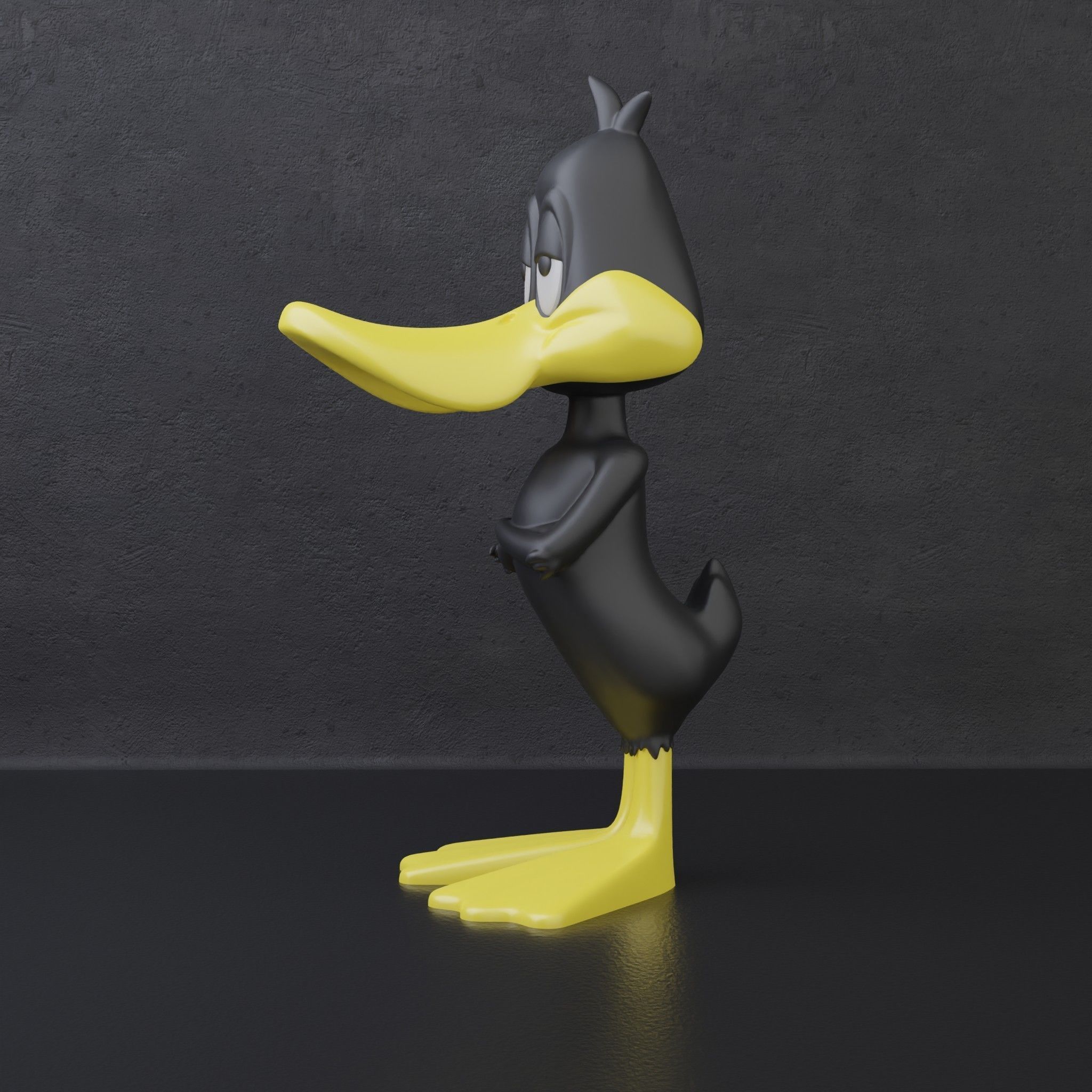Duck headphone stand 3D print model_1