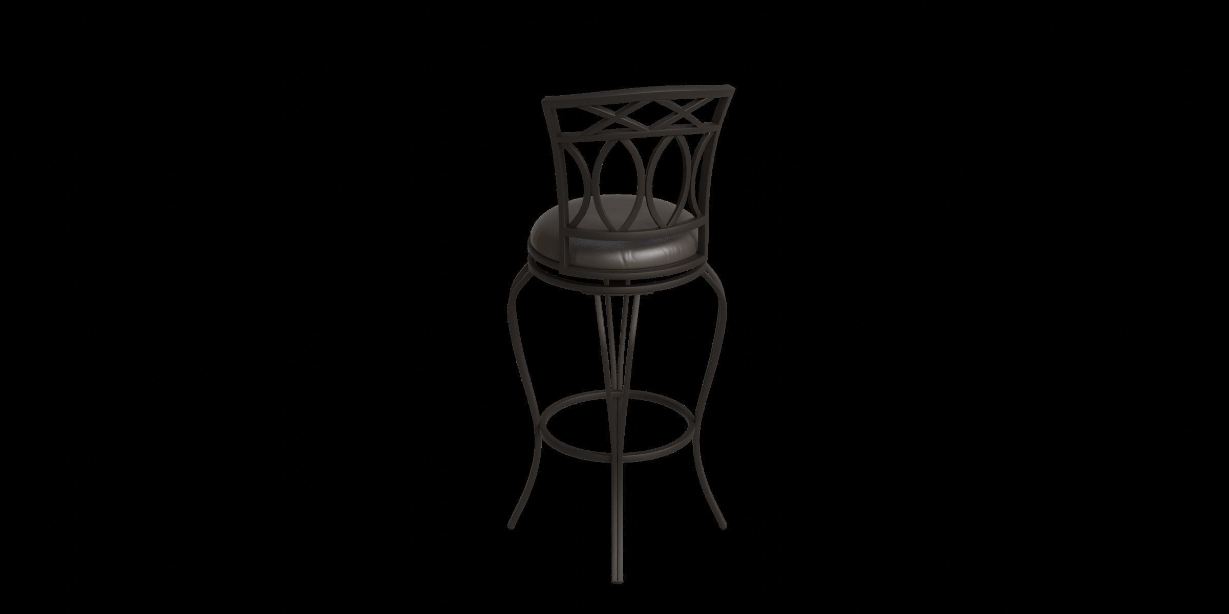Risch 44 Bar Stool Low-poly 3D model_10