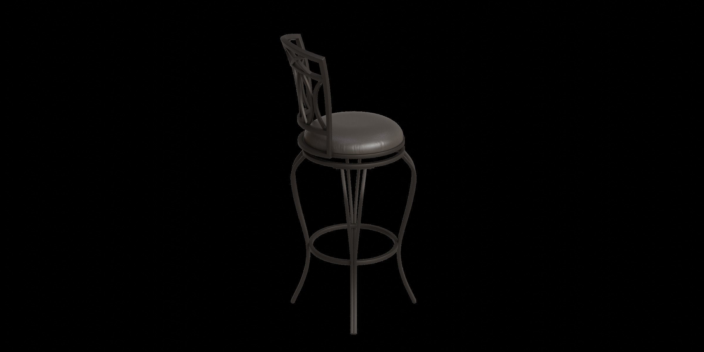 Risch 44 Bar Stool Low-poly 3D model_9