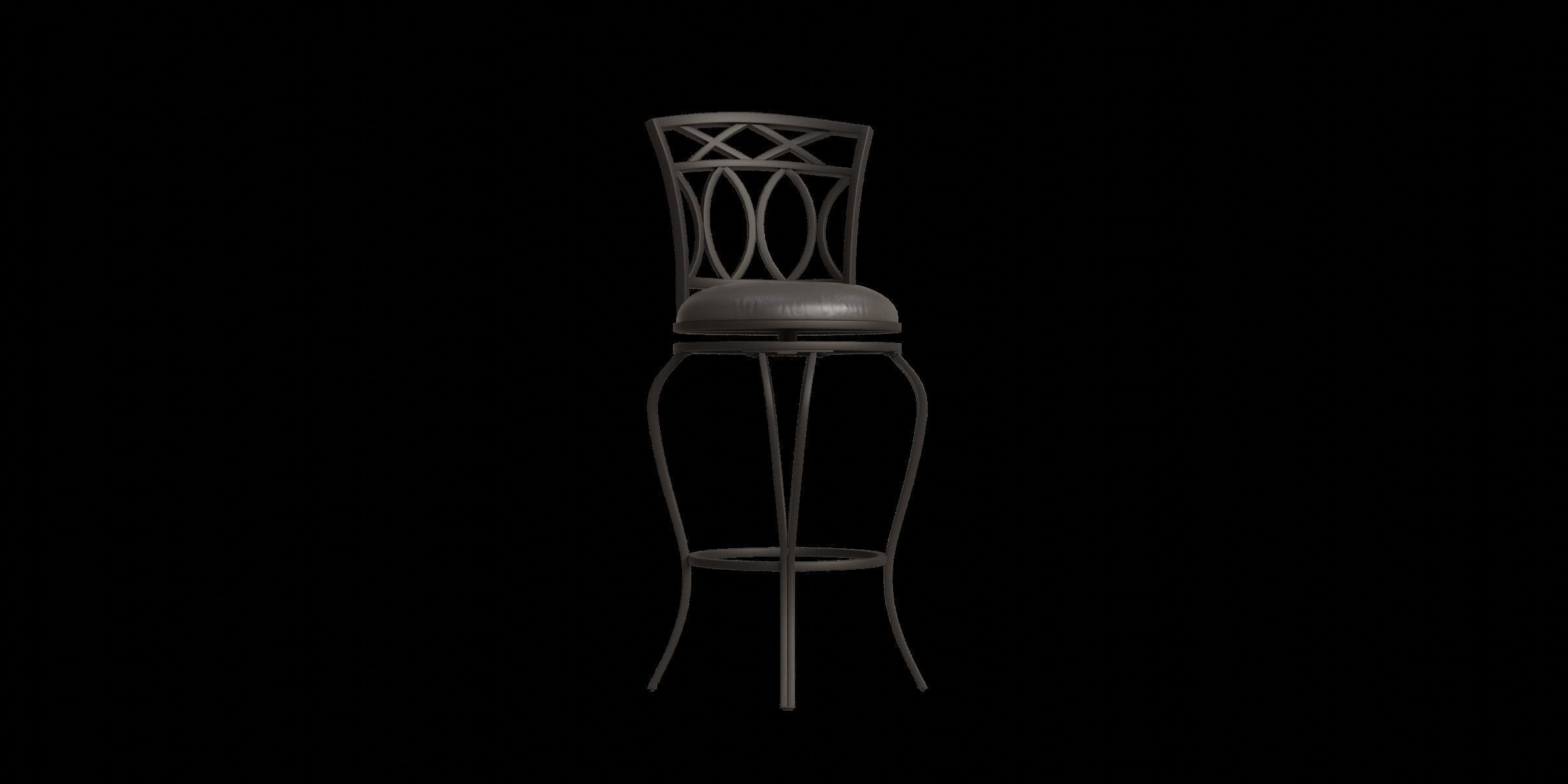 Risch 44 Bar Stool Low-poly 3D model_4