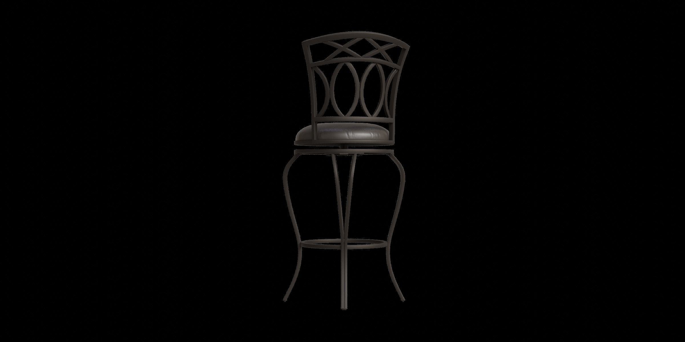 Risch 44 Bar Stool Low-poly 3D model_6