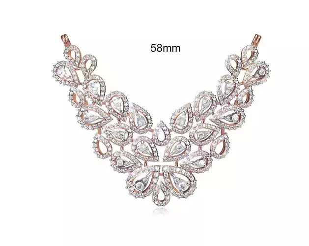 Women Necklace Pendant STL OBJ FBX JCD Details 3D print model