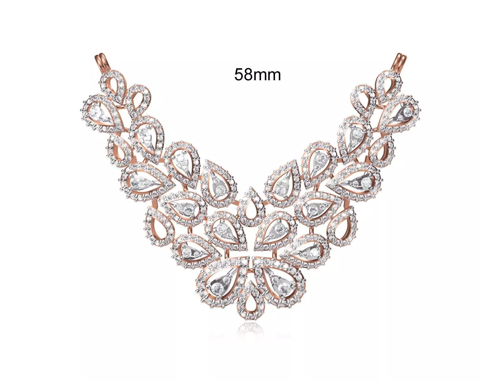 Women Necklace Pendant STL OBJ FBX JCD Details 3D print model_0