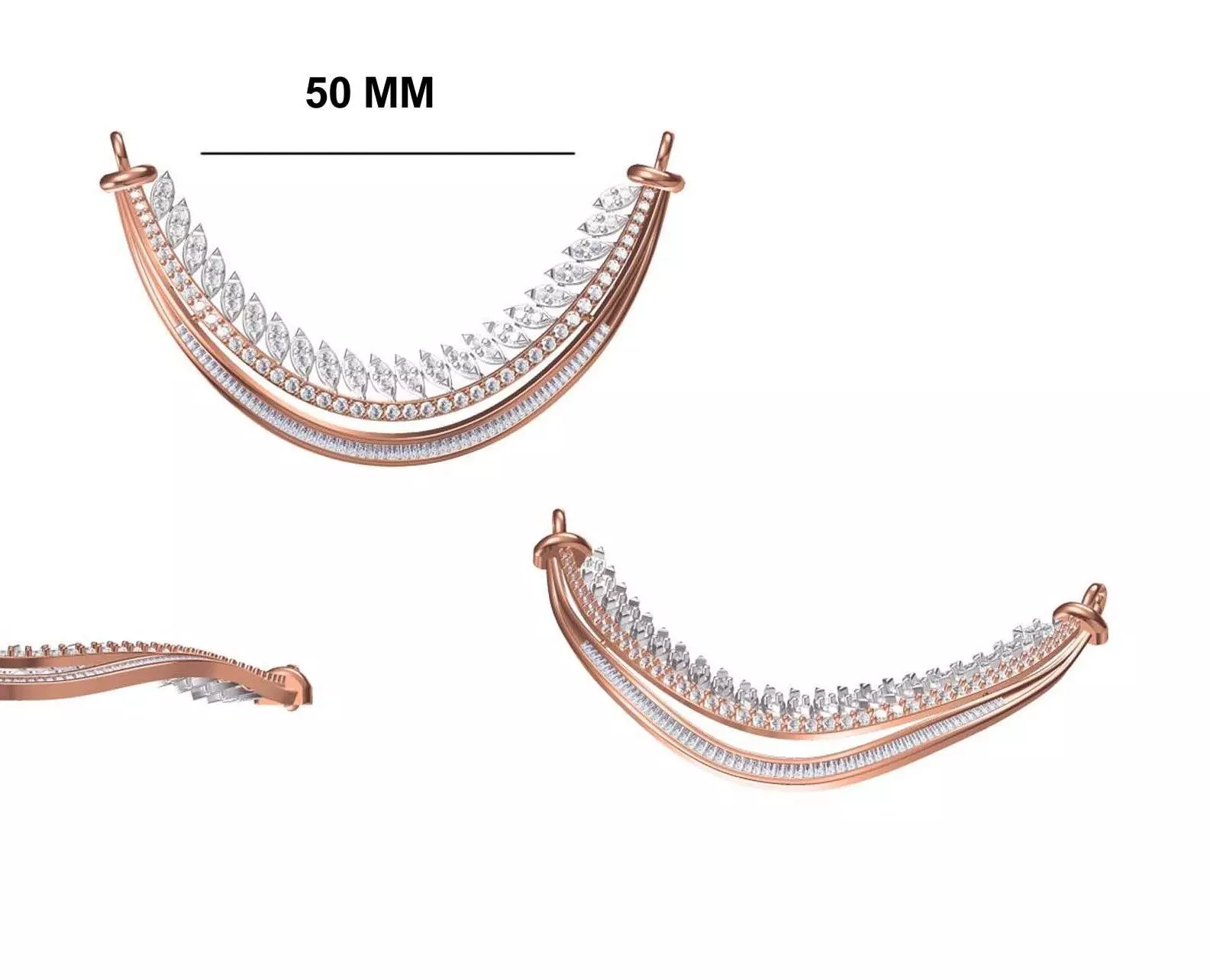 Women Necklace Pendant STL OBJ FBX JCD Details 3D print model_0