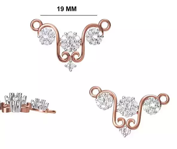 Women Necklace Pendant STL OBJ FBX JCD Details 3D print model