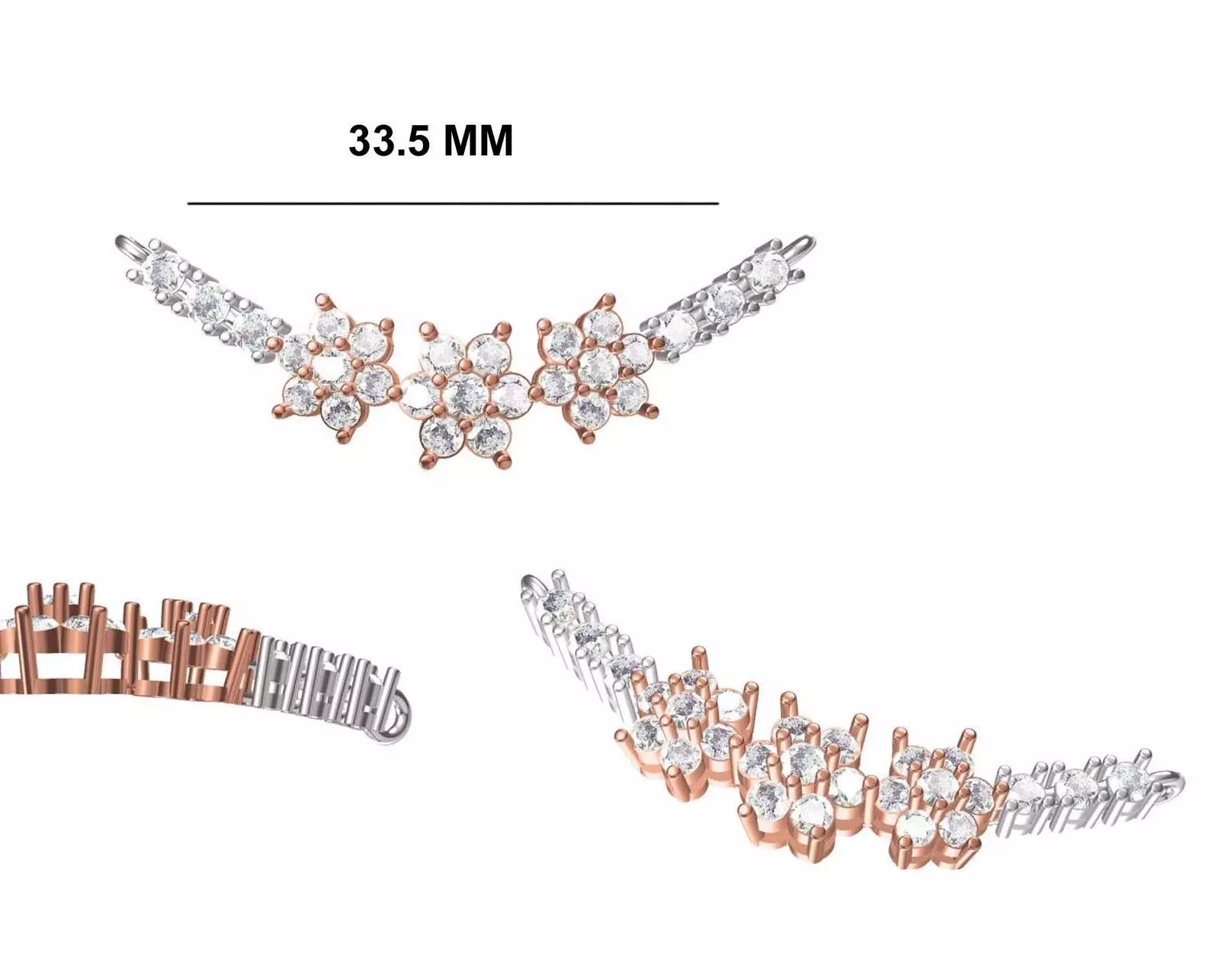 Women Necklace Pendant STL OBJ FBX JCD Details 3D print model_0