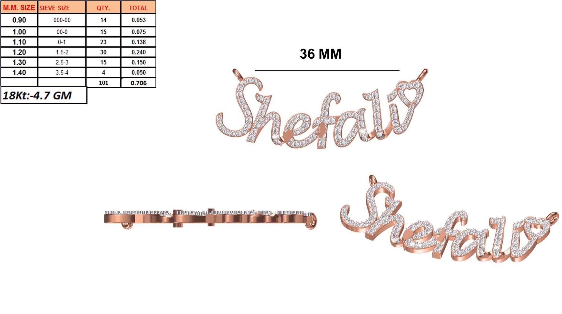 Women Necklace Pendant STL OBJ FBX JCD Details 3D print model_1