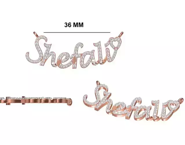 Women Necklace Pendant STL OBJ FBX JCD Details 3D print model