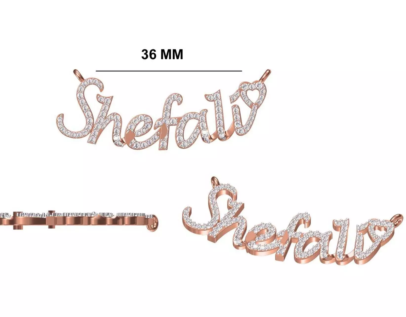 Women Necklace Pendant STL OBJ FBX JCD Details 3D print model_0