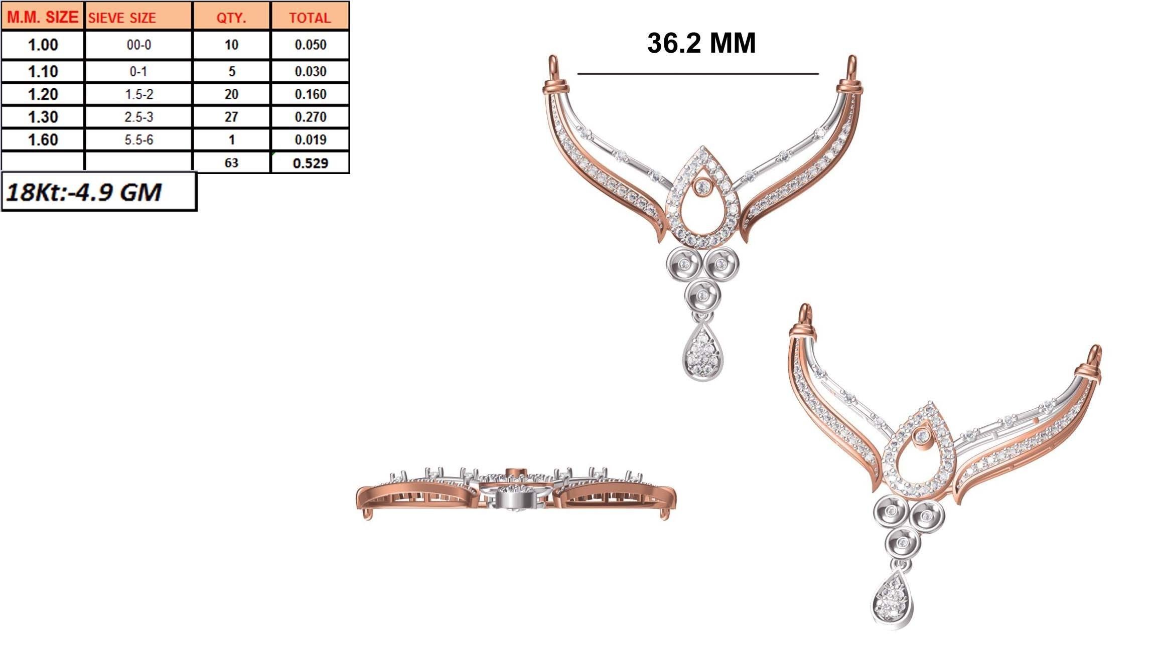 Women Necklace Pendant STL OBJ FBX JCD Details 3D print model_1