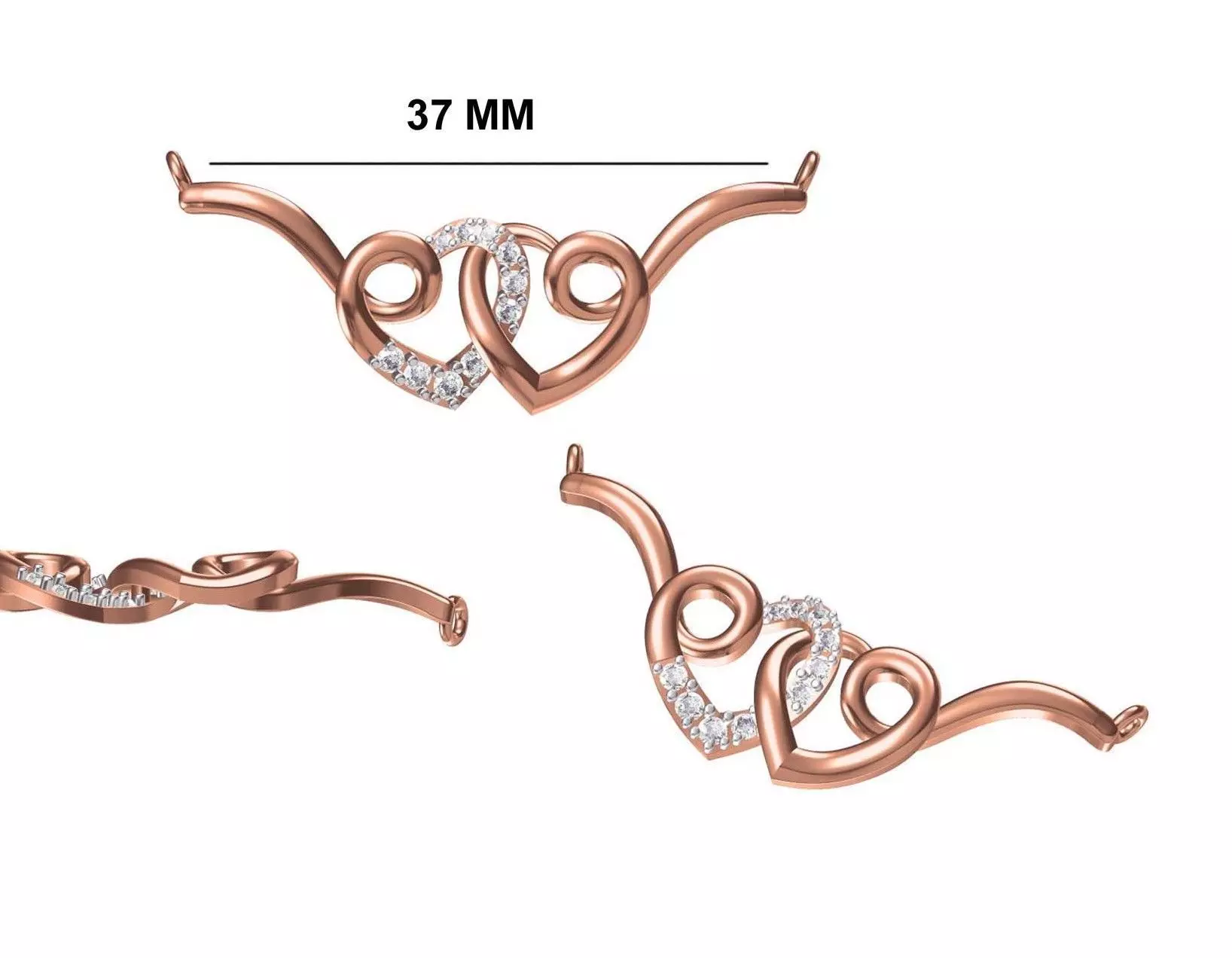 Women Necklace Pendant STL OBJ FBX JCD Details 3D print model_0