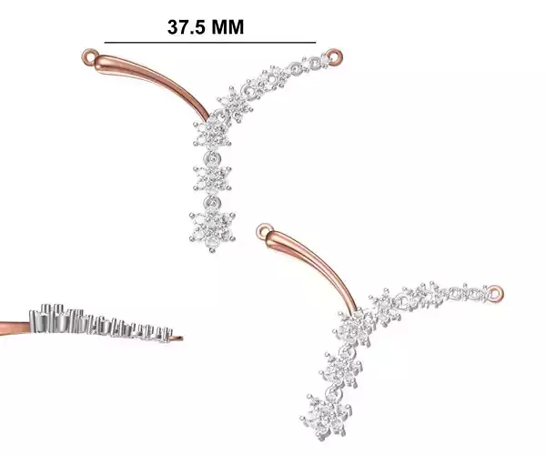 Women Necklace Pendant STL OBJ FBX JCD Details 3D print model