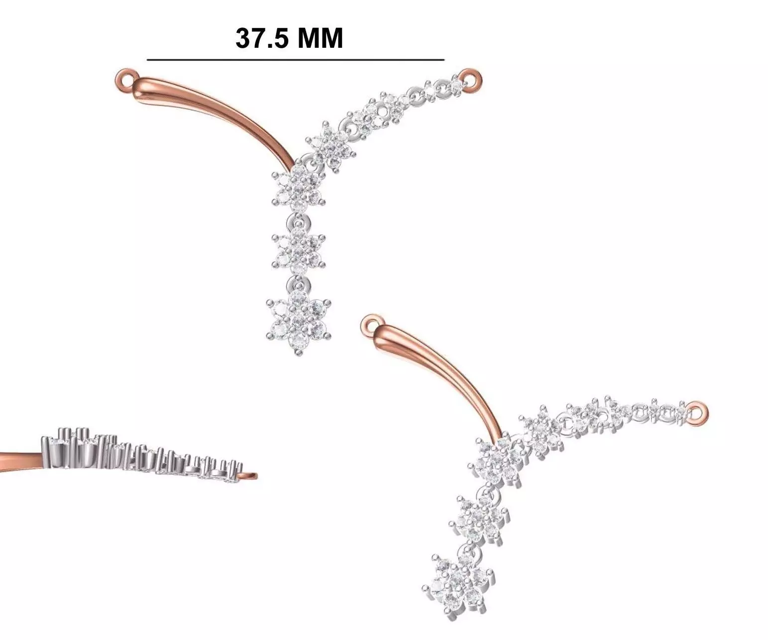 Women Necklace Pendant STL OBJ FBX JCD Details 3D print model_0