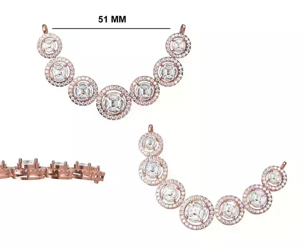 Women Necklace Pendant STL OBJ FBX JCD Details 3D print model