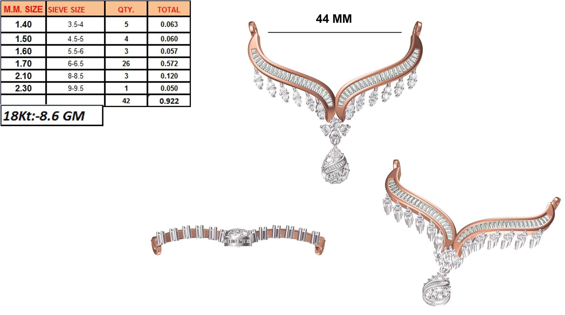 Women Necklace Pendant STL OBJ FBX JCD Details 3D print model_1
