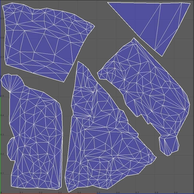 PiePeach Piece Low-poly 3D model_7