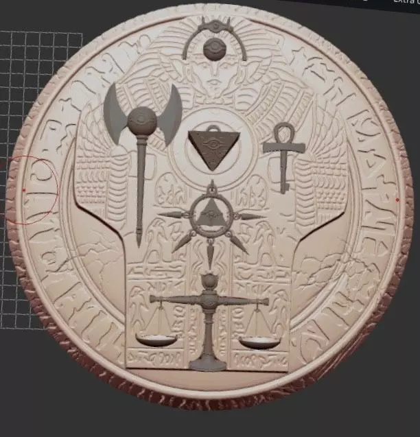 Millennium stone YugiOh yugi Zorc 3D print model_0