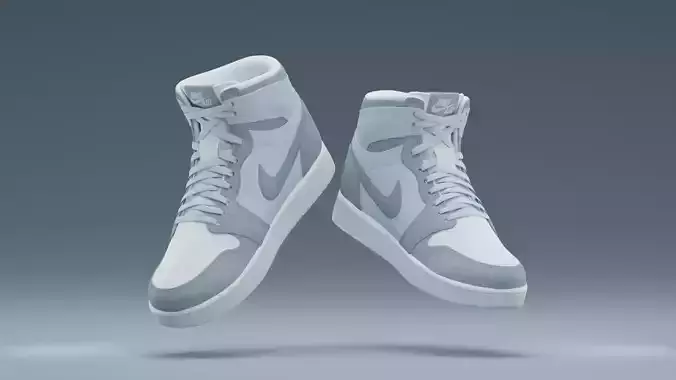 Air Jordan Nike shoes - 07 Low-poly 3D model