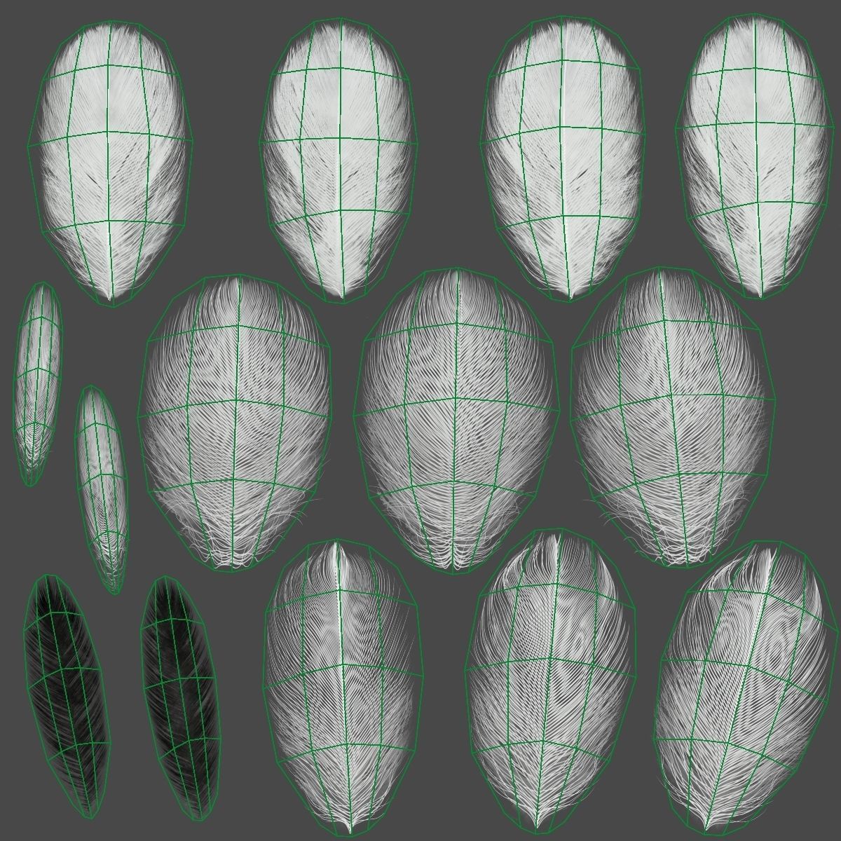 Red-Crowned Crane Animation VFX Grace 3D model_47