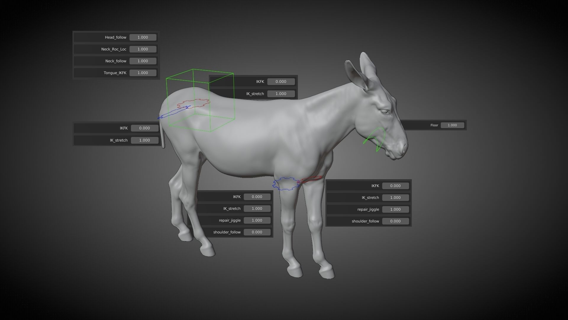 Donkey Summer Animation VFX Grace 3D model_18