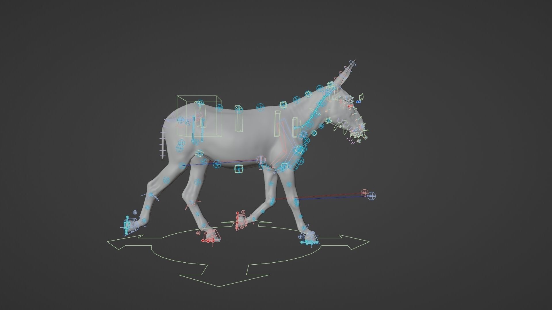Donkey Summer Animation VFX Grace 3D model_19