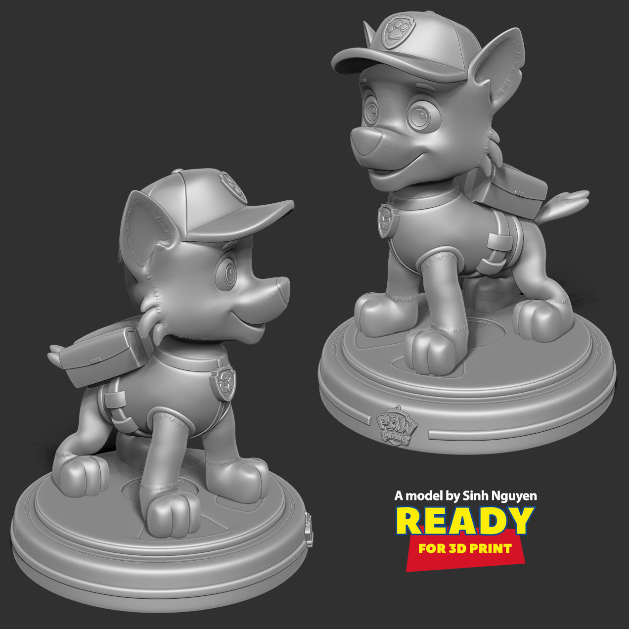 Rocky - Paw Patrol Fanart 3D print model_6