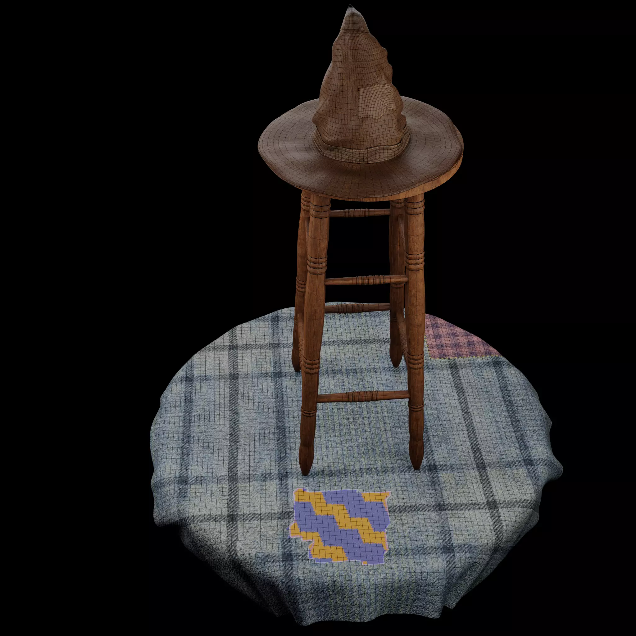 Wizard Hat Free low-poly 3D model