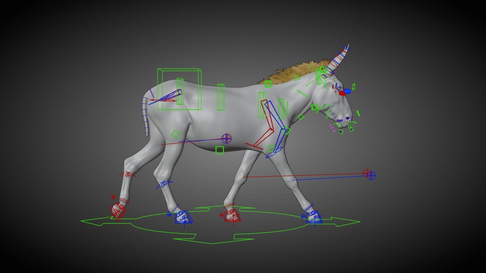 Donkey Animation VFX Grace 3D model_18
