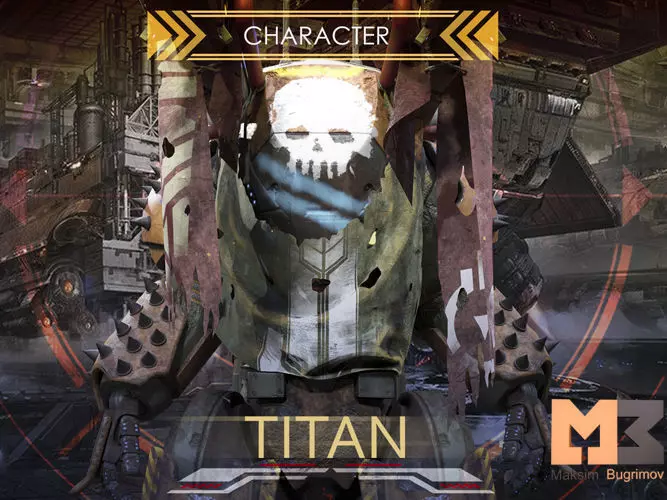 SCI-FI Characters 02 TITAN Low-poly 3D model_0