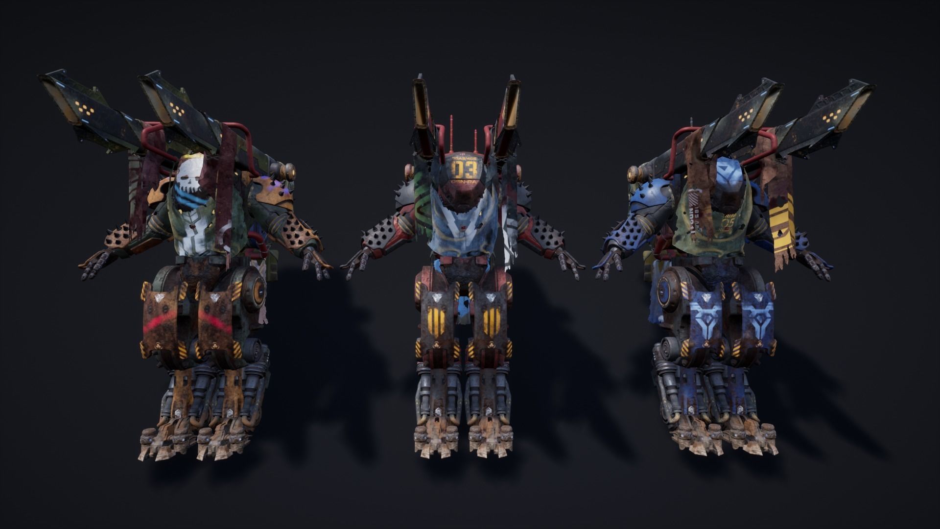SCI-FI Characters 02 TITAN Low-poly 3D model_12